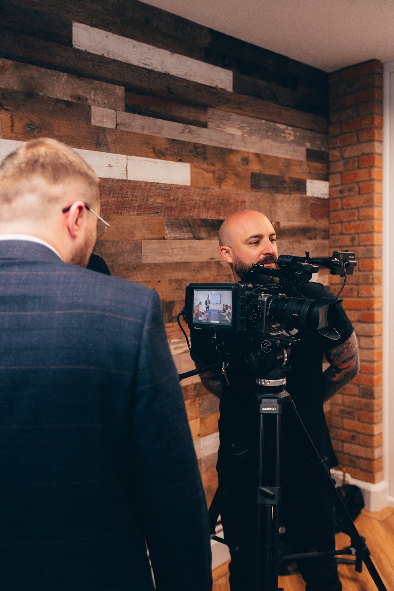 Simon, Director of Photography, on a shoot